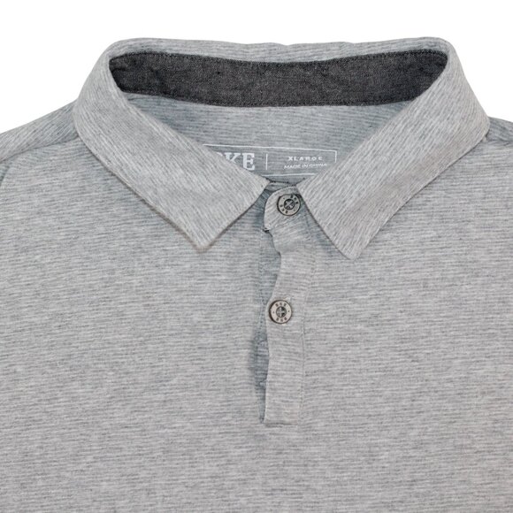 BKE Mens XL Gray Pinstripe Stretch Everyday Wear Polo Shirt Athleisure - Picture 4 of 9